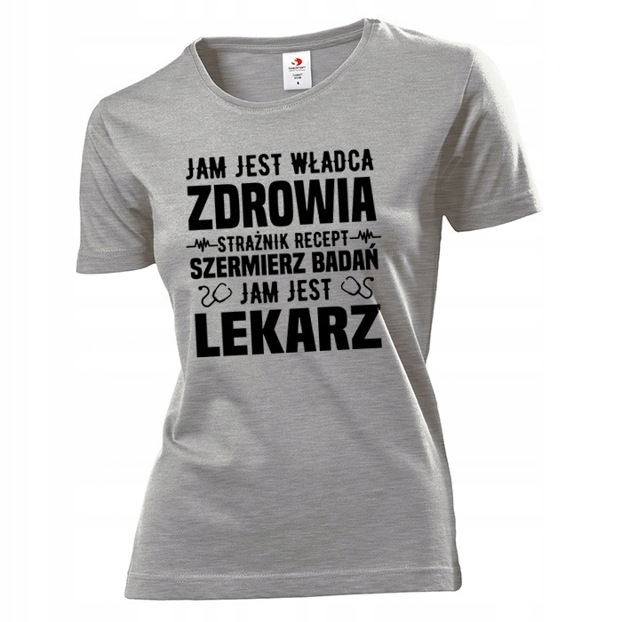 

Koszulka damska Jam jest Lekarz XL