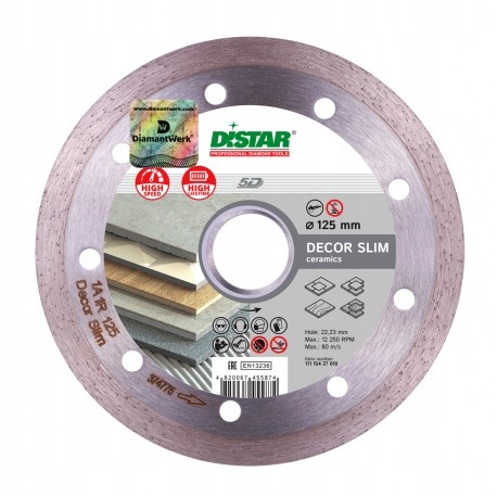 Diamantový Kotouč 1A1R 125x1,2x8x22,23 Decor Slim