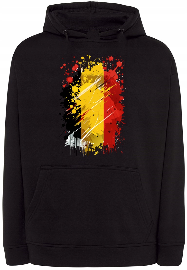 Mikina s kapucí Belgie Vlajka státu Evropa vel. 3XL