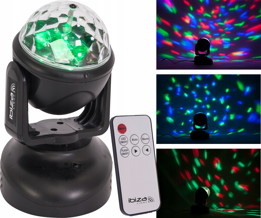

Ruchoma głowa z efektem Astro Led Rgb Pilot