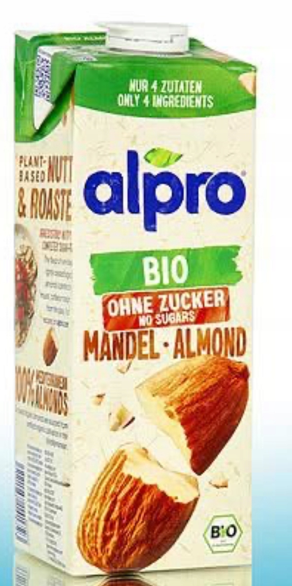 Levně Mandlový nápoj Alpro Bio bez cukru 1 l