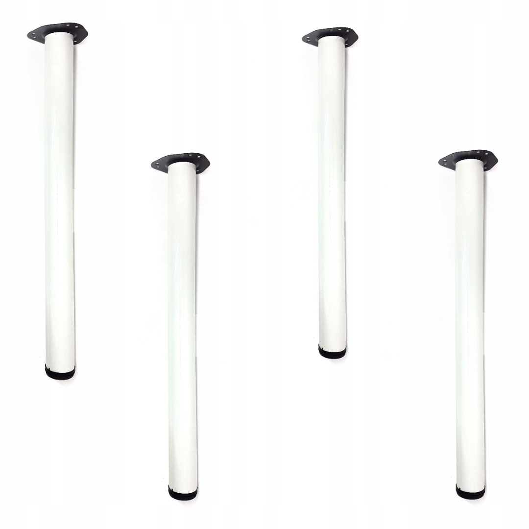 NOGI MEBLOWE DO STOŁU BLATU 710 MM BIAŁE 4 SZT • Cena, Opinie • Nogi i ...