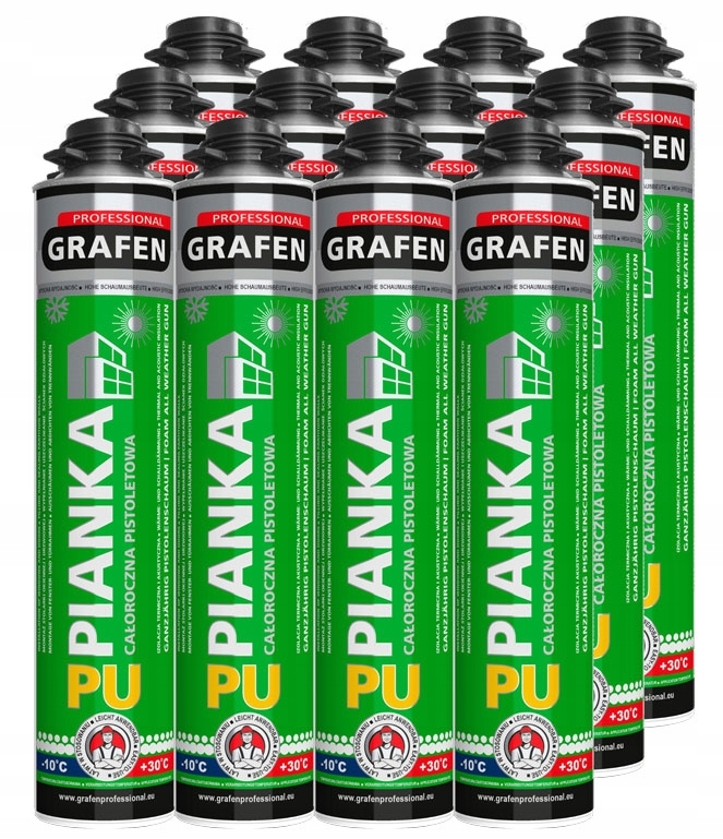 

12 x Pianka do wypełniania szczelin w styropianie