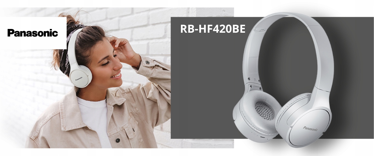 Panasonic RB-HF420BE навушники-вкладиші Білий 30 мм Основний колір білий