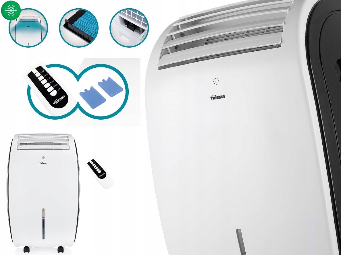 moc Klimator Klimatyzer Wodny Przenośny nawilżanie Pilot 4 w 1 Pro