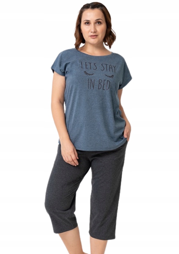 

Piżama Damska Vienetta bawełniana +Size 1XL krótki