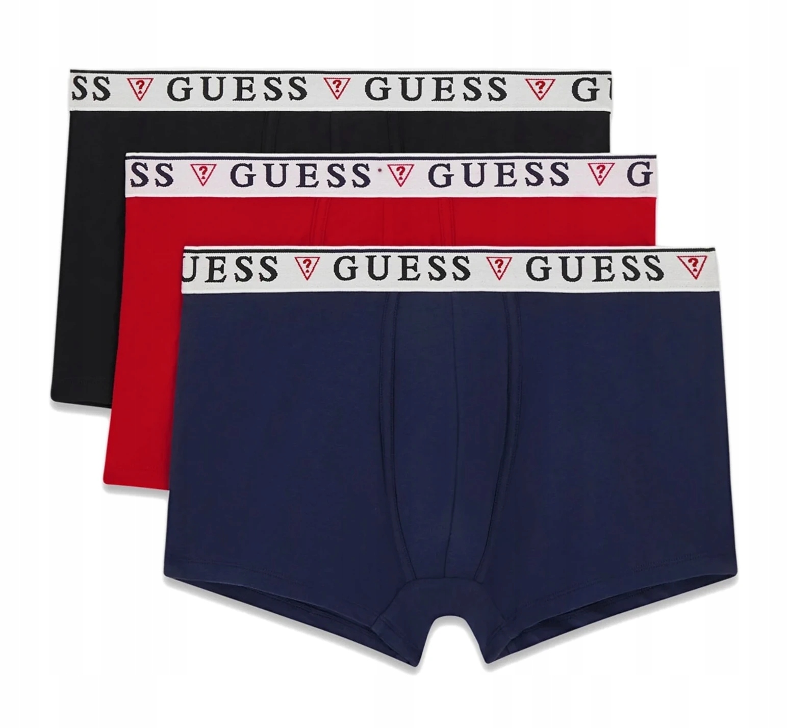 Pánské Bavlněné Boxerky Trojbalení 3 Páry 3 Balení Logovaný Set Guess XL