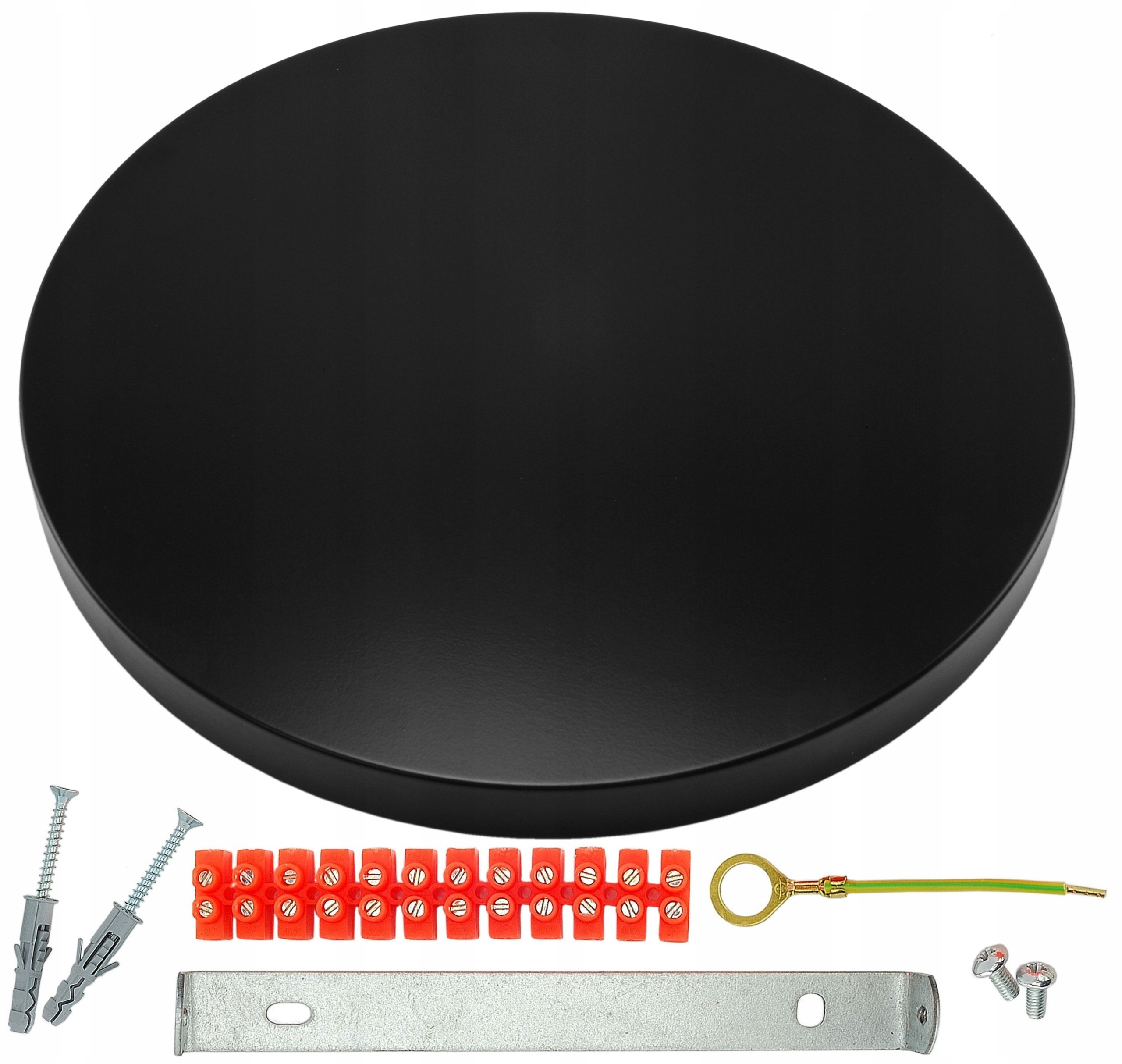 czarna rozeta 40cm Podsufitka do lampy Diy bez otworów lampa pająk loft Diy