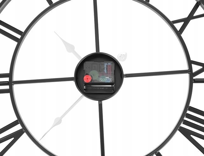 Zegar Ścienny Retro Loft Rzymski 3D Vintage Duży Szerokość całkowita 47.5 cm