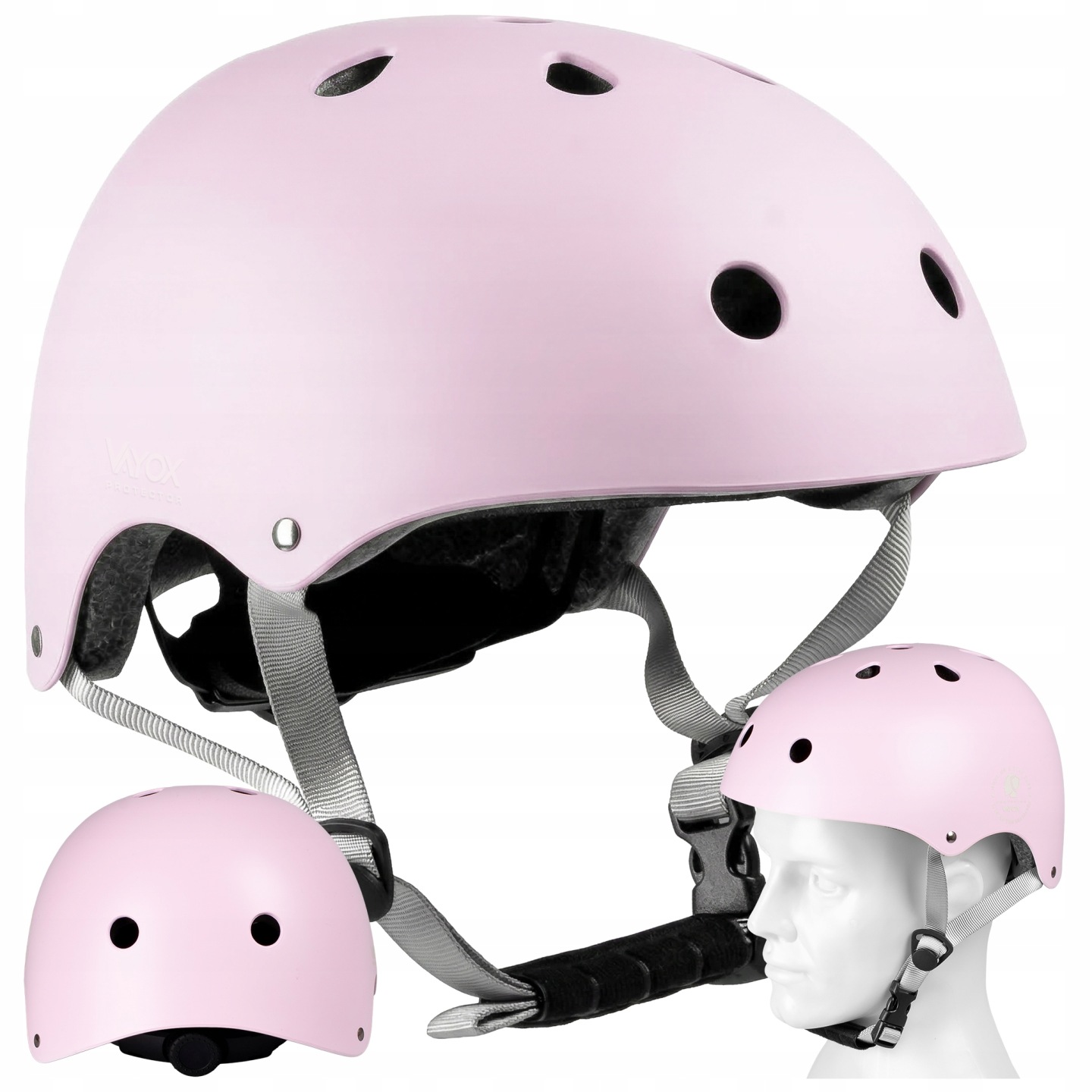 Kask Rowerowy dziecięcy Regulowany Na Hulajnogę rolki Rower lekki roz. S