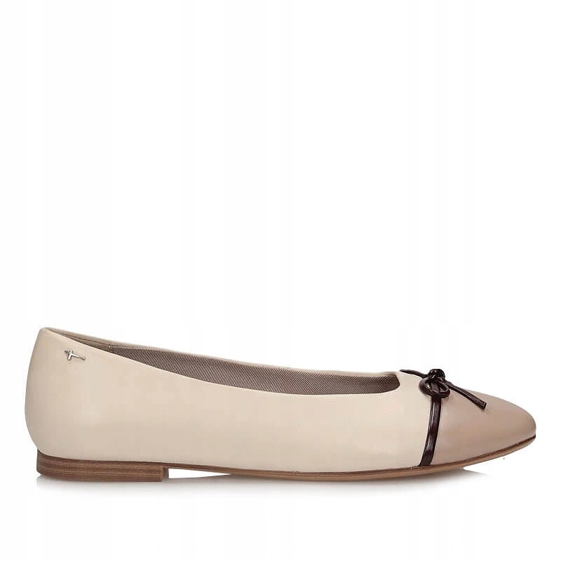 Dámské baleríny Tamaris 1-22137-46-430 Ivory Comb béžové s mašličkou
