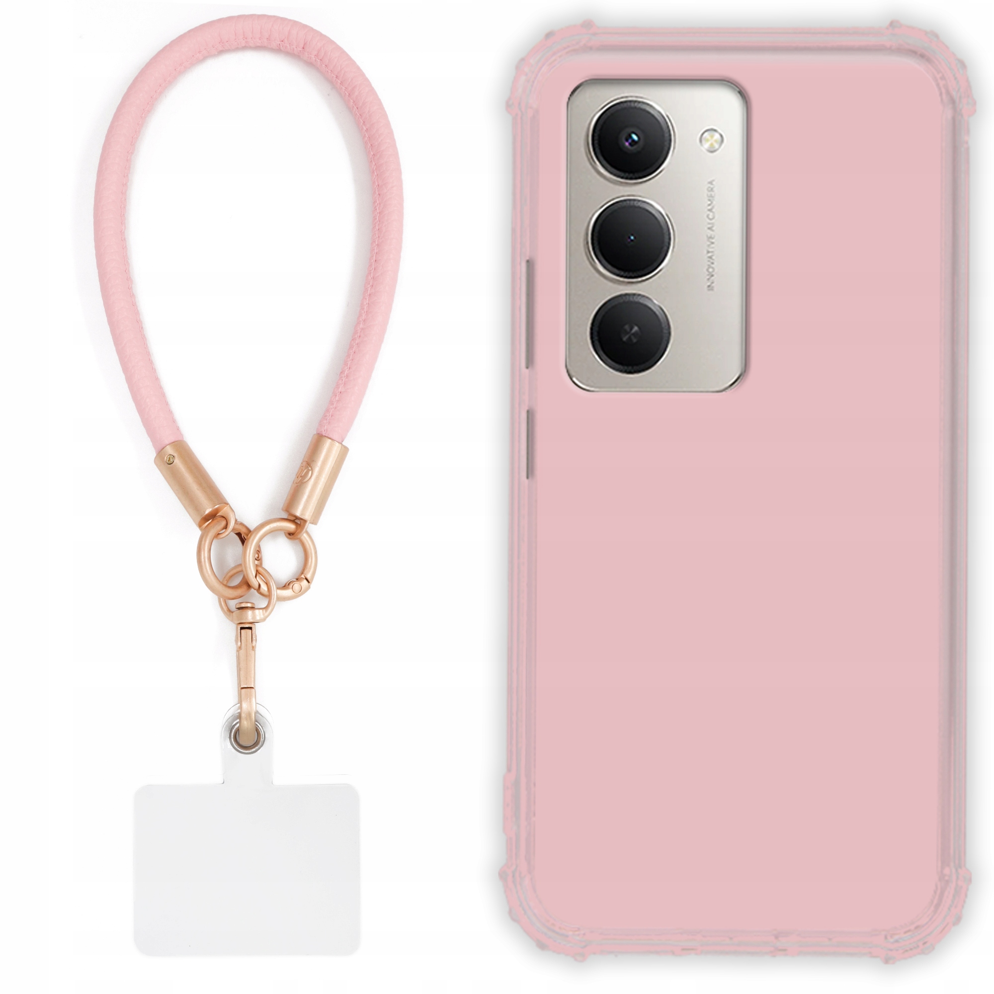 Puzdro Pre Xiaomi Redmi 15 5G Antishock Pinky Ružové Vodítko Sada Tpu