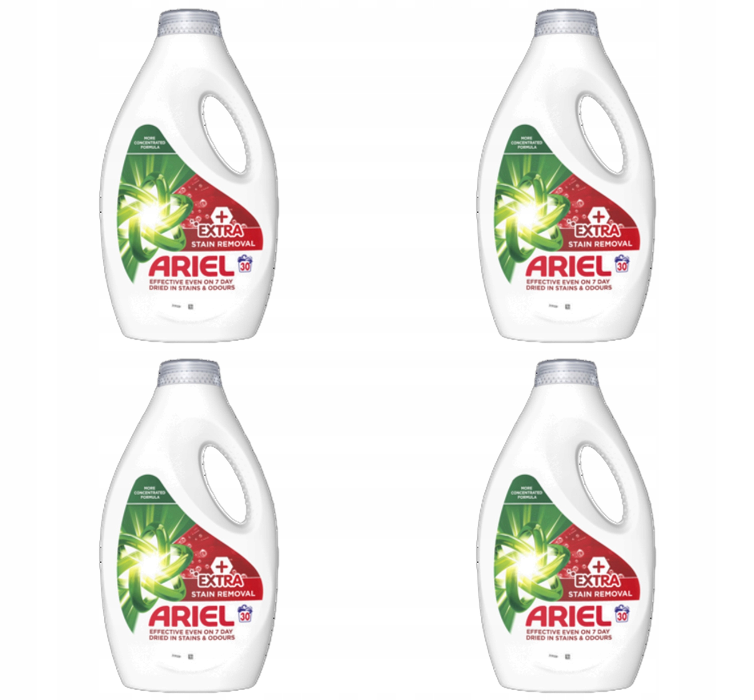 Ariel Tekutý prací prostředek na 30 praní extra síla pro odstraňování skvrn 1,35 l X4