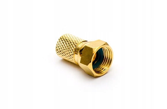 

Złącze (wtyk) F 7,2 mm gold złoty