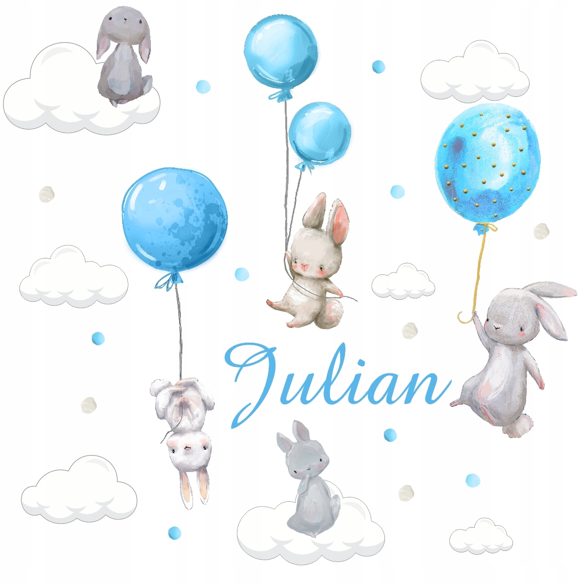 

Naklejki ścienne z imieniem dziecka 120x100