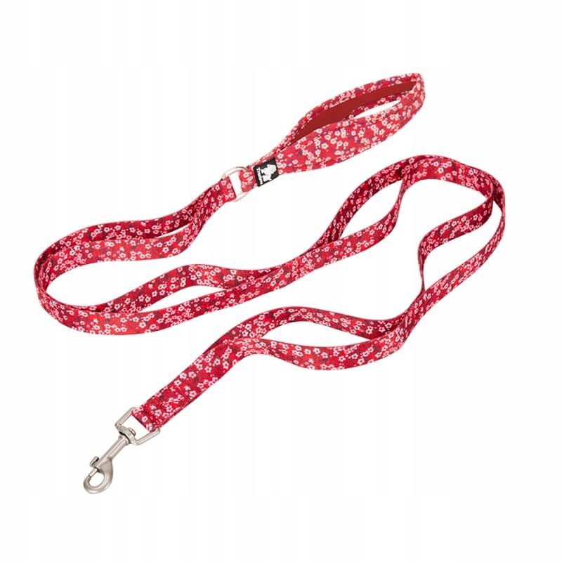 Levně Vodítko pro psa Blossom TrueLove červené šířka: 2 cm Pohodlné