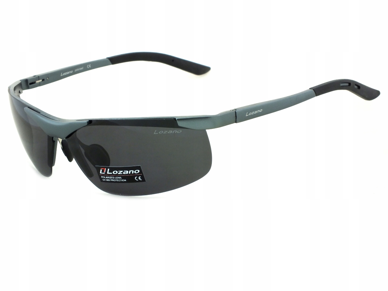 Okulary przeciwsłoneczne Lozano polaryzacja filtr uv Metalowe na rower Etui
