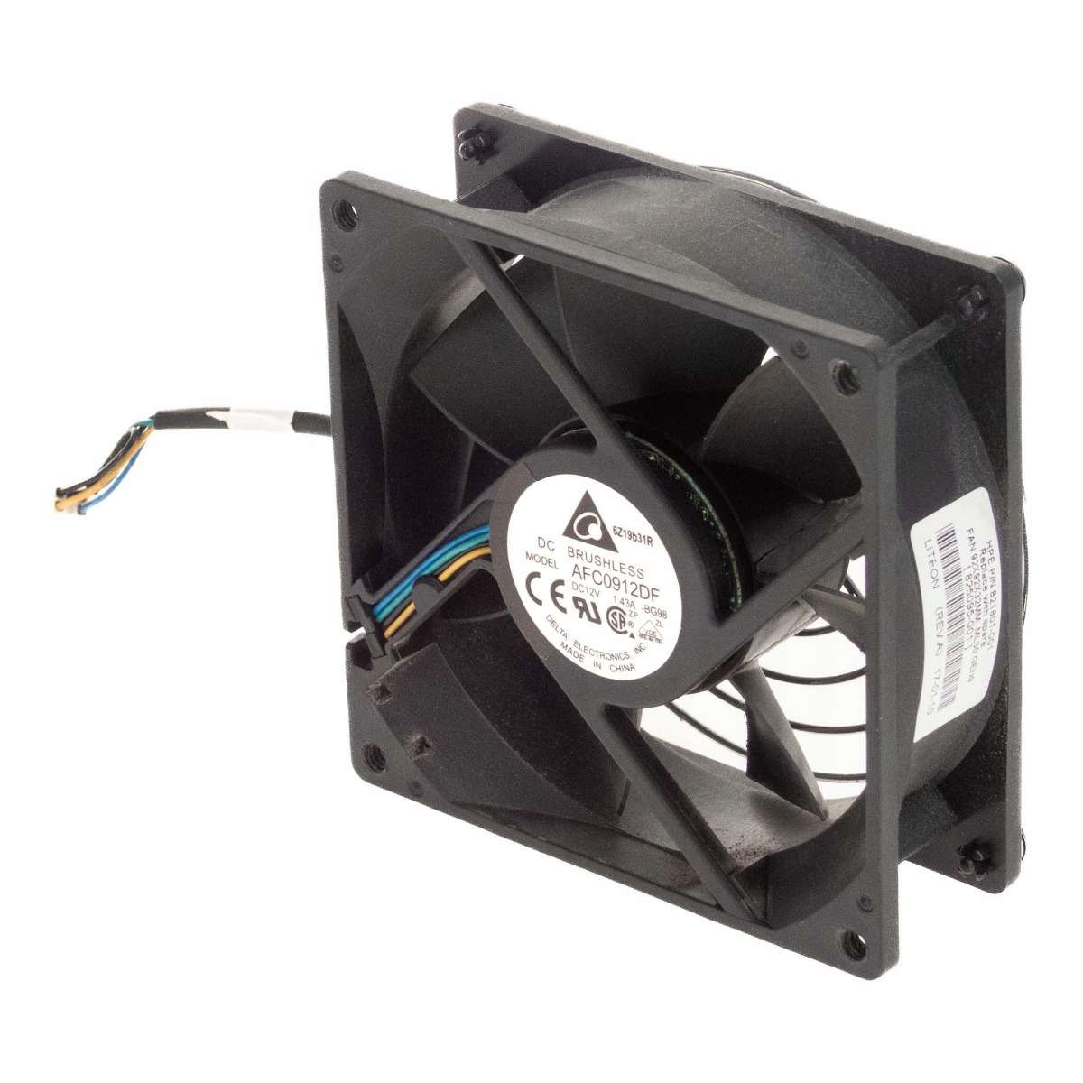 Hp 821801-001 12V 1.43A 92 x 92 x 32mm AFC0912DF ML30 Gen9