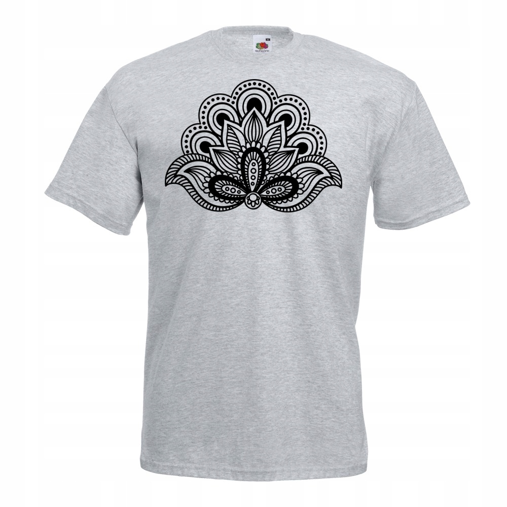 

Koszulka mandala symbol S szara