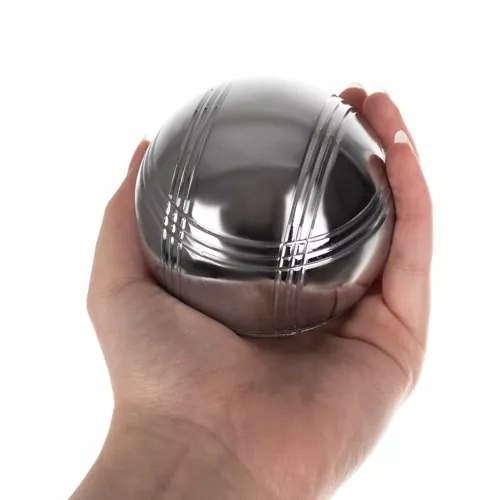 ZESTAW KULE BULE BOULE GRA PETANQUE 8 SZT DO GRY DUŻE ETUI POKROWIEC METAL Średnica 73 mm