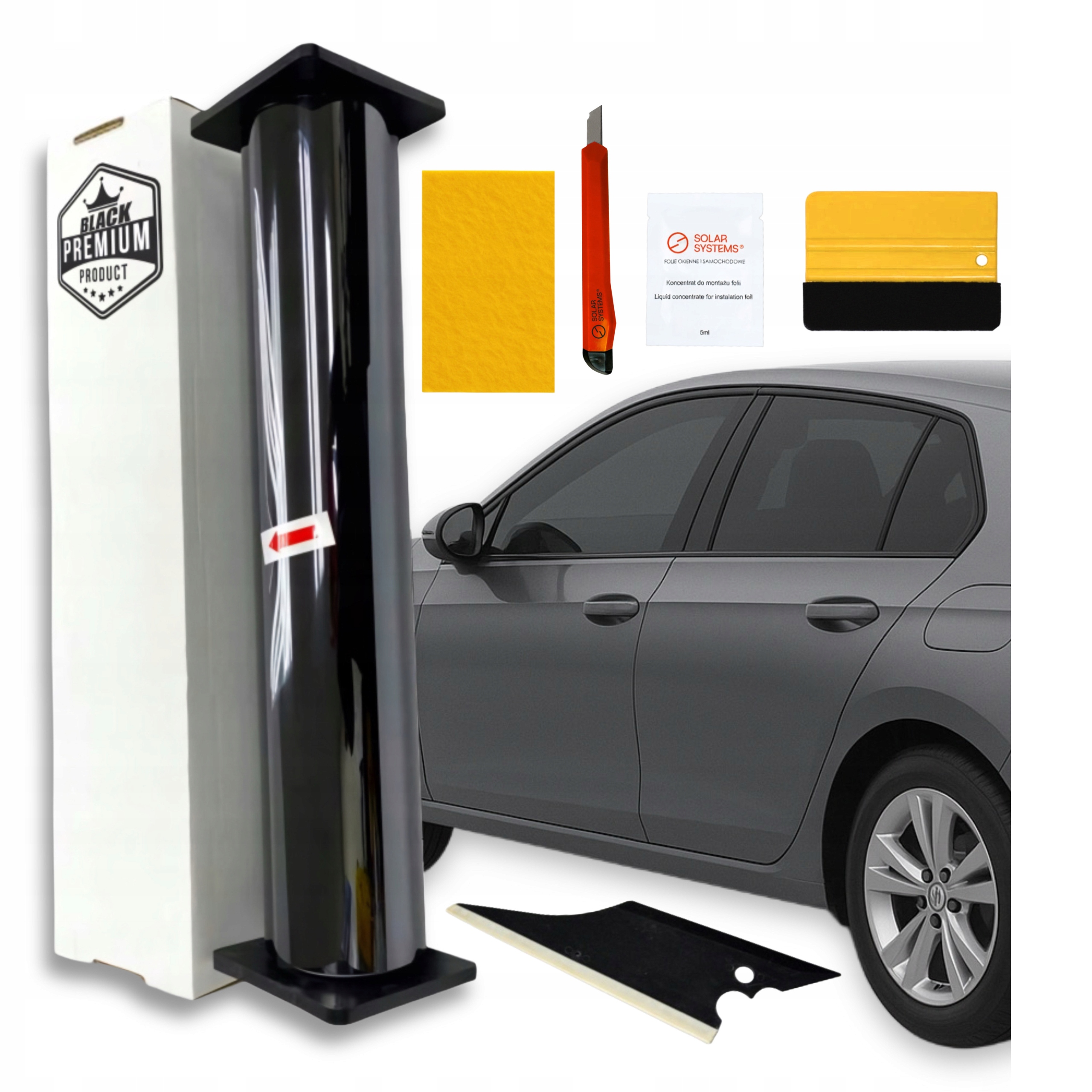 Fólie na ztmavení smršťovacích skel Black Premium 50% 50x3M