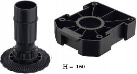 

Hafele nóżka stopka kuchenna meblowa Axilo 150mm