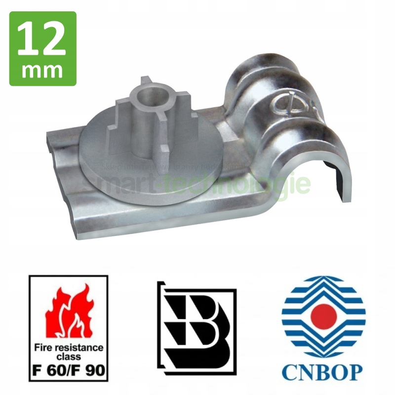 

Uchwyt stalowy pojedynczy Pft 12mm do kabli Cnbop