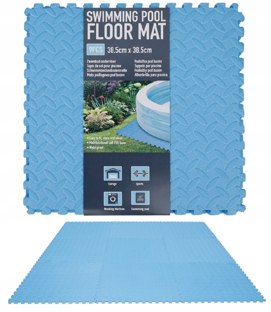 

9x Podłoże pod basen podłoga antypoślizgowa pianka