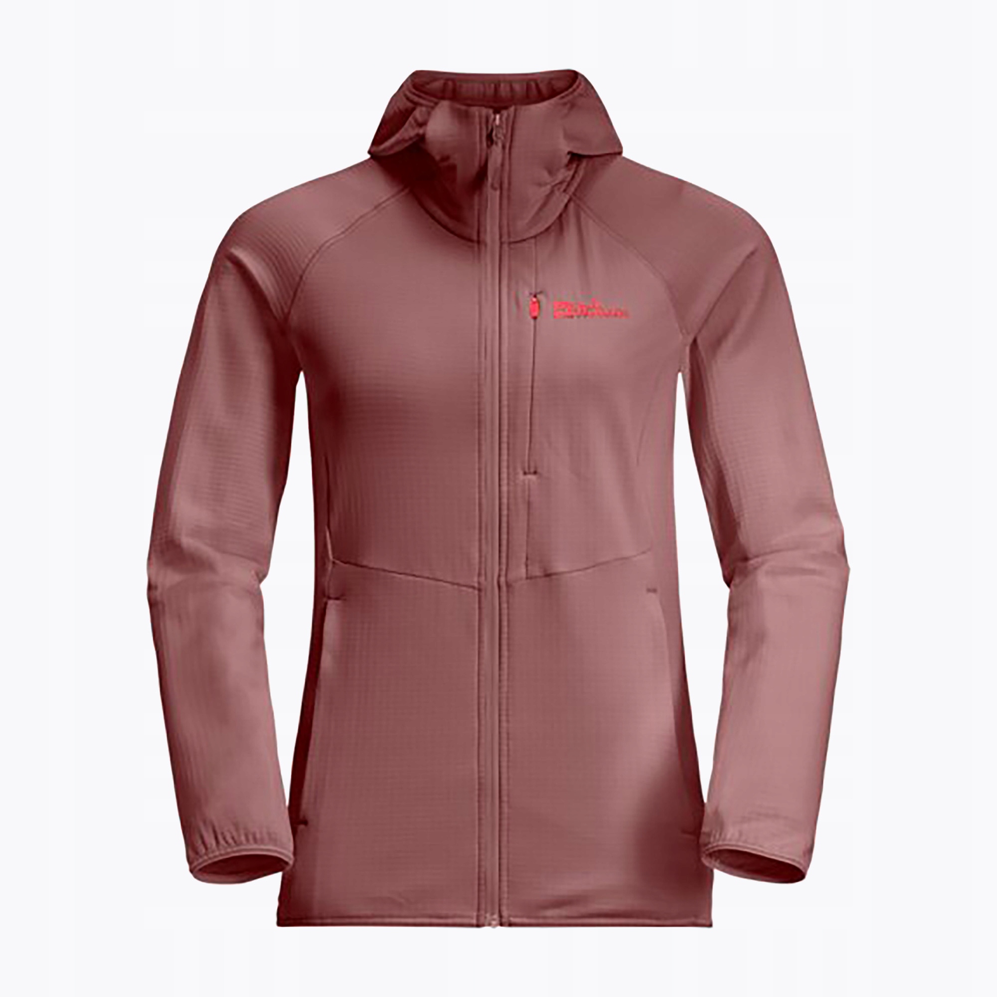 Bluza polarowa damska Jack Wolfskin Kolbenberg Hooded Fz mineral red Xs