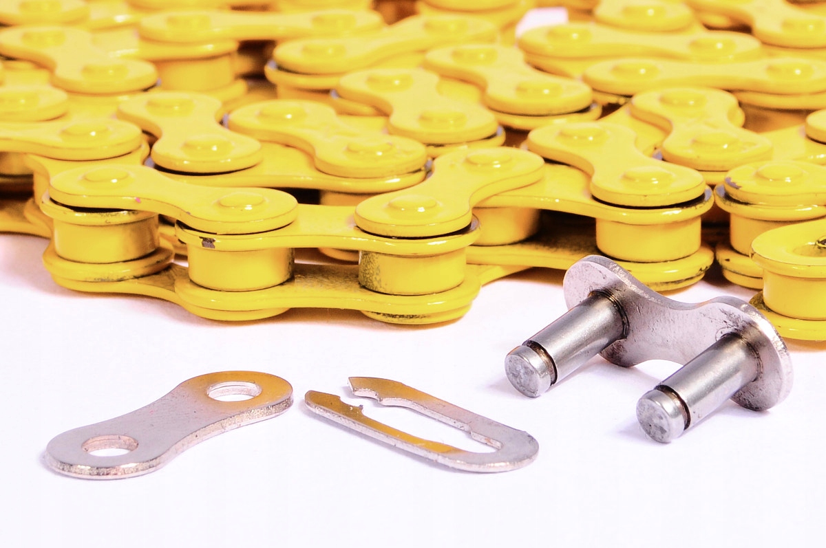 Łańcuch rowerowy XLC CC-C09 1v / Żółty Model CC-C09 1v