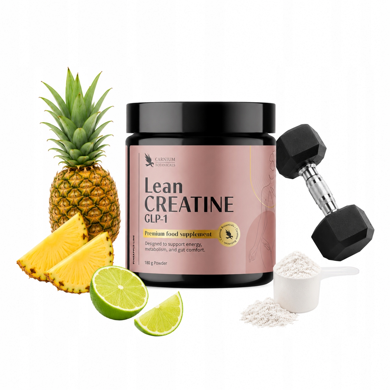 Monohydrát kreatinu Mct Kontrola cukru a chuti k jídlu Lean Creatine 180 g