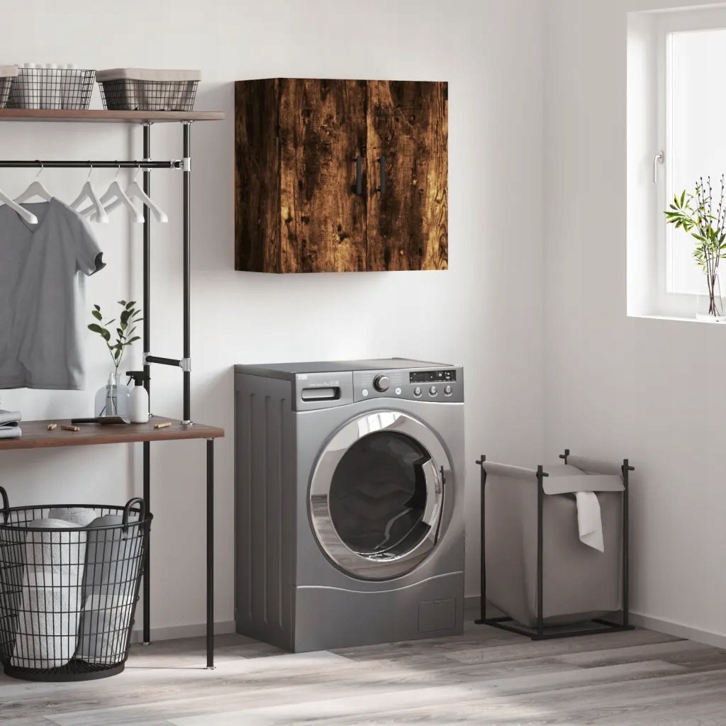 vidaXL Nástěnná skříňka kouřový dub 60 x 31 x 60 cm kompozitní dřevo