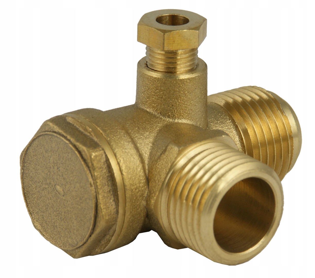 Zawór zwrotny mosiężny 1/2"x1/2" do sprężarki kompresora Kupczyk SP012