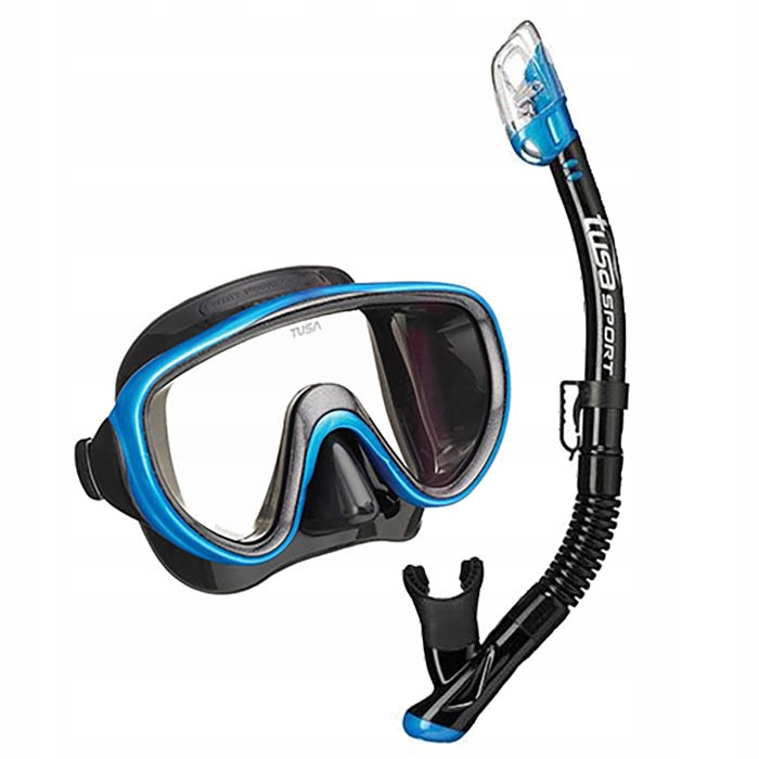 

Zestaw maska+fajka Tusa Serene Qbfb czarno-niebies