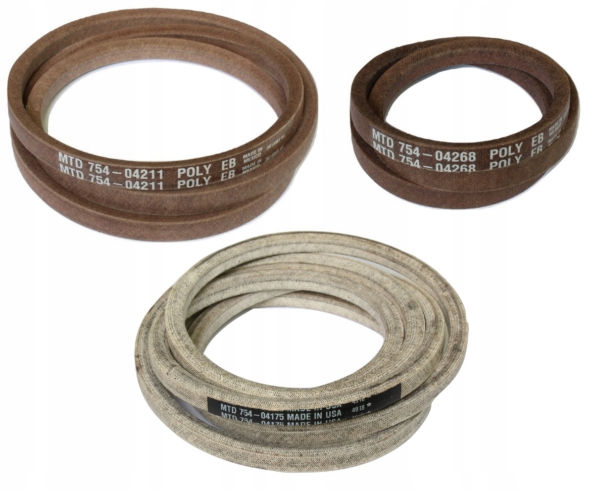 Jazdné Pásy Nože Komplet Cub-cadet LT1 Č.92 754-04211 754-04268 754-04175