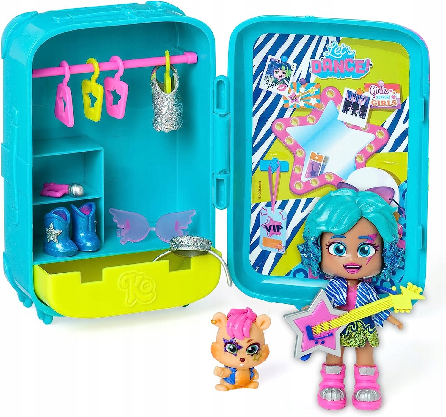 KookyLoos lalka Suzie z walizką suitcase figurka Typ zestaw