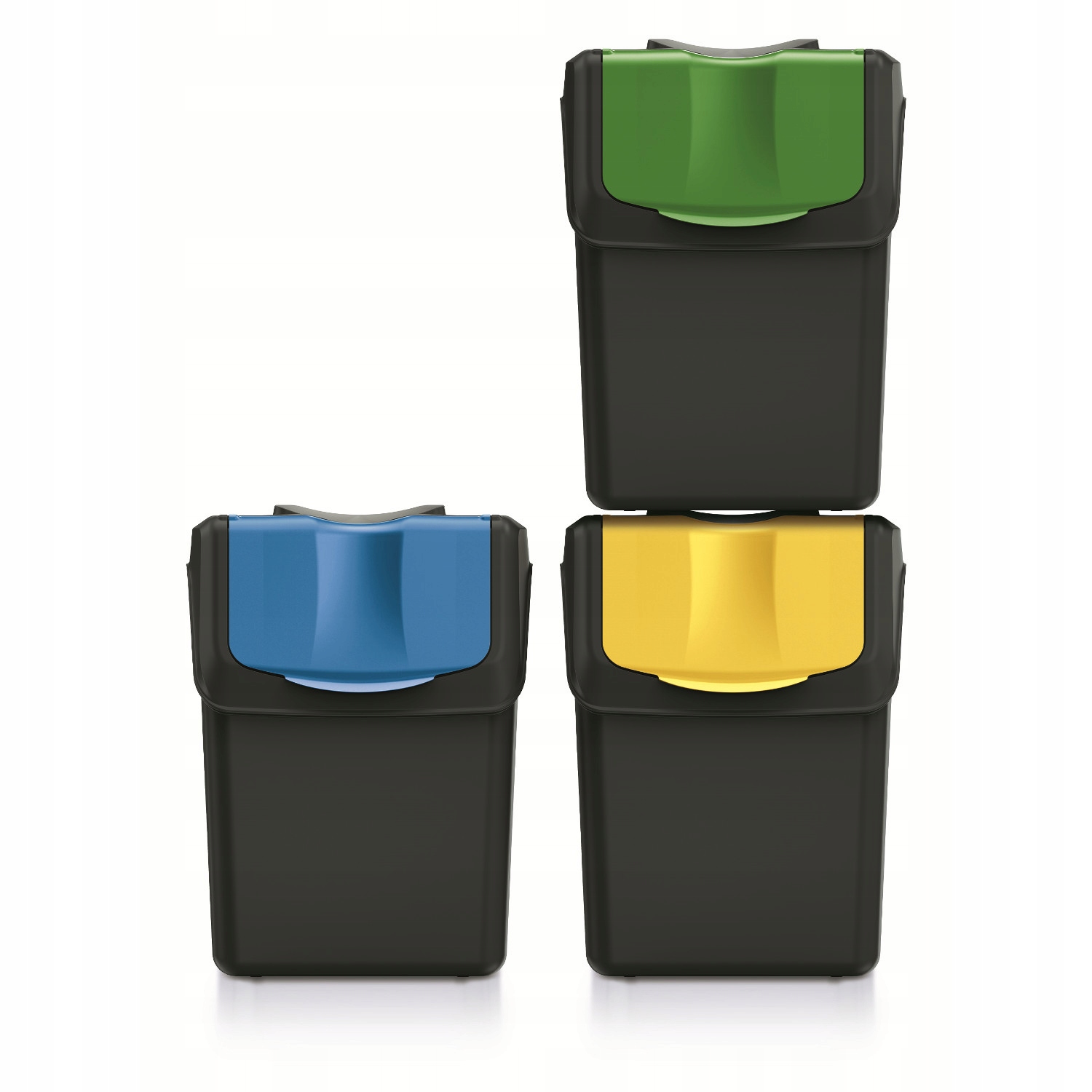 Kosz na Śmieci Zestaw Pojemników do Segregacji 3x 20L do Kuchni pod zlew