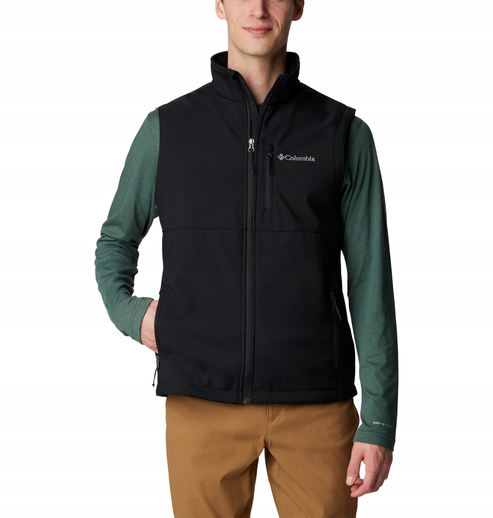 Bezrękawnik męski Columbia Ascender Softshell czarny 2071354010 r M
