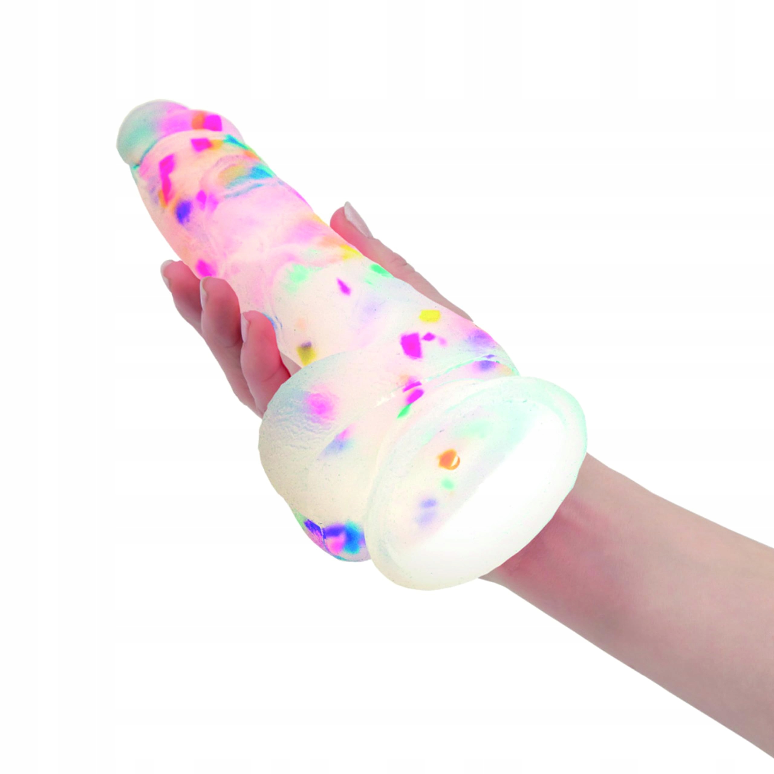ADDICTION Party Marty Dildo 19 cm Wielokolorowy Erotyczna Zabawka — miniatura 4
