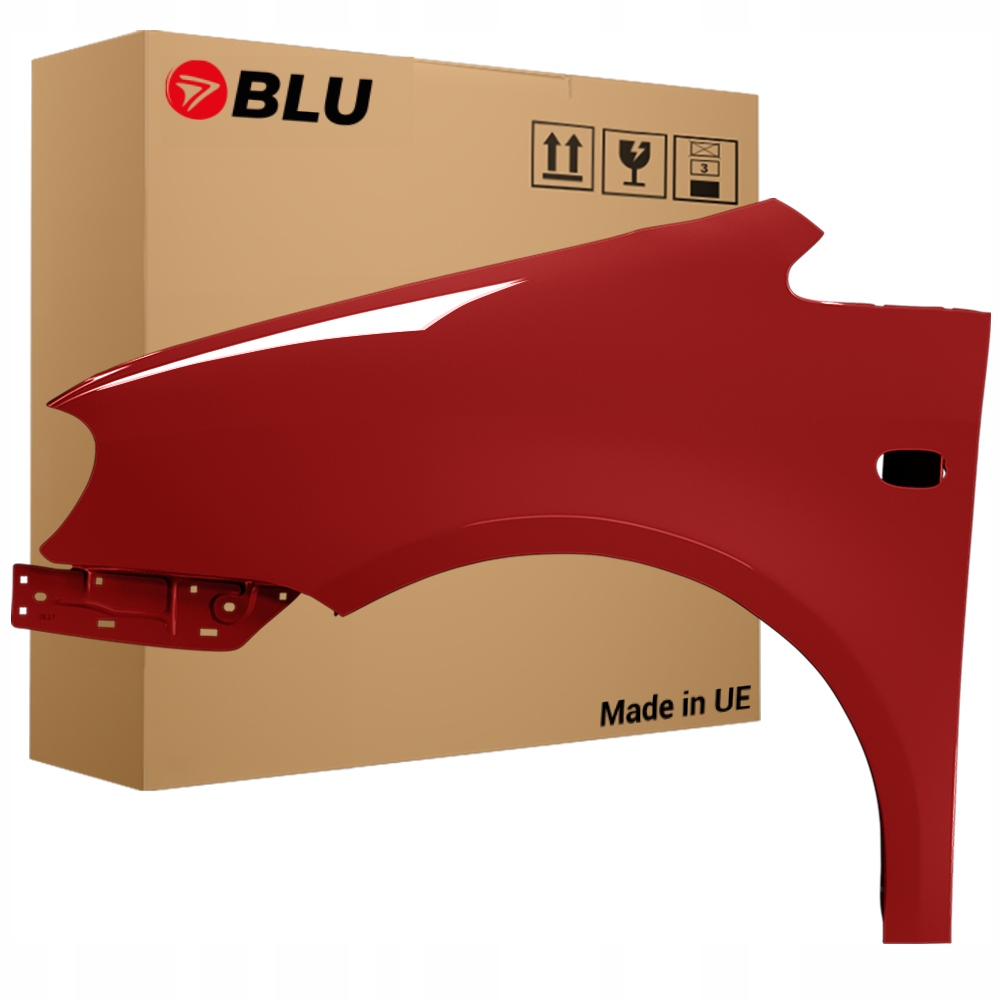 Blu Blatník Vw Caddy III 3 2K LA3W levý červený 04-10 přední pozink