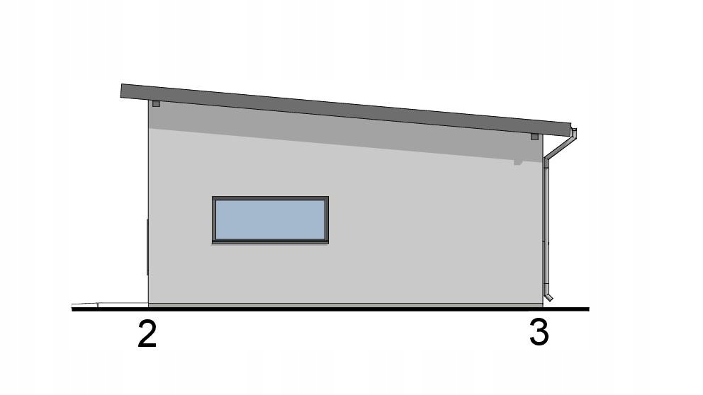 PROJEKT BUDYNKU GOSPODARCZYEGO GJ12 Długość 8 m