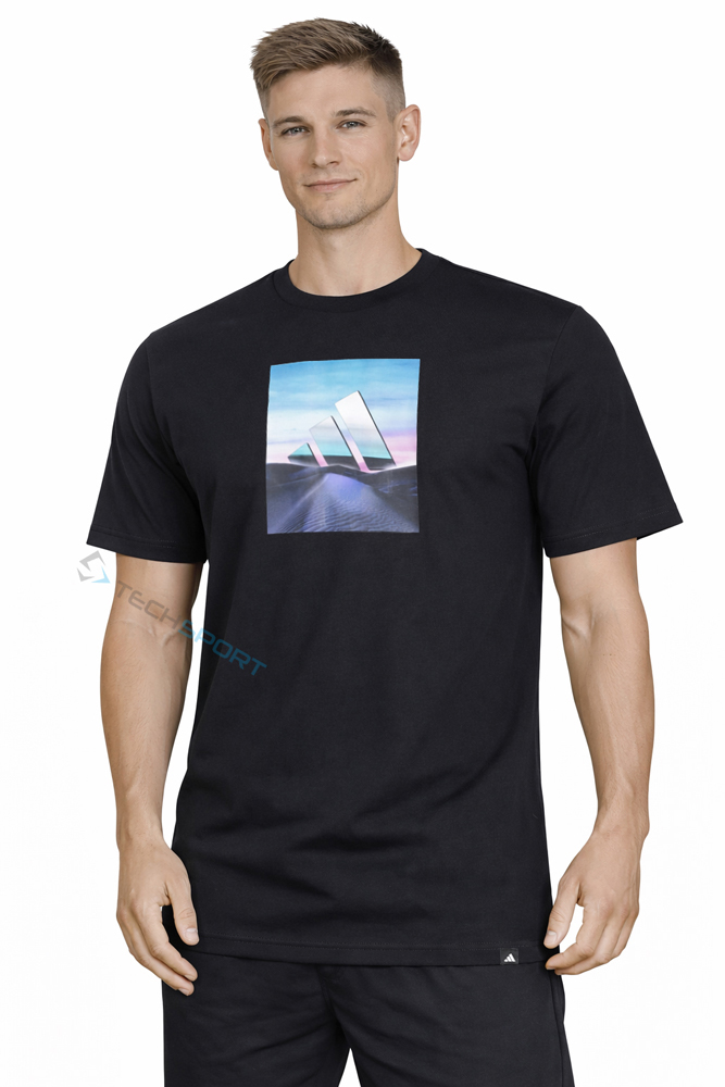 Męska Koszulka Adidas Z Dużym Logiem Na Piersi XL