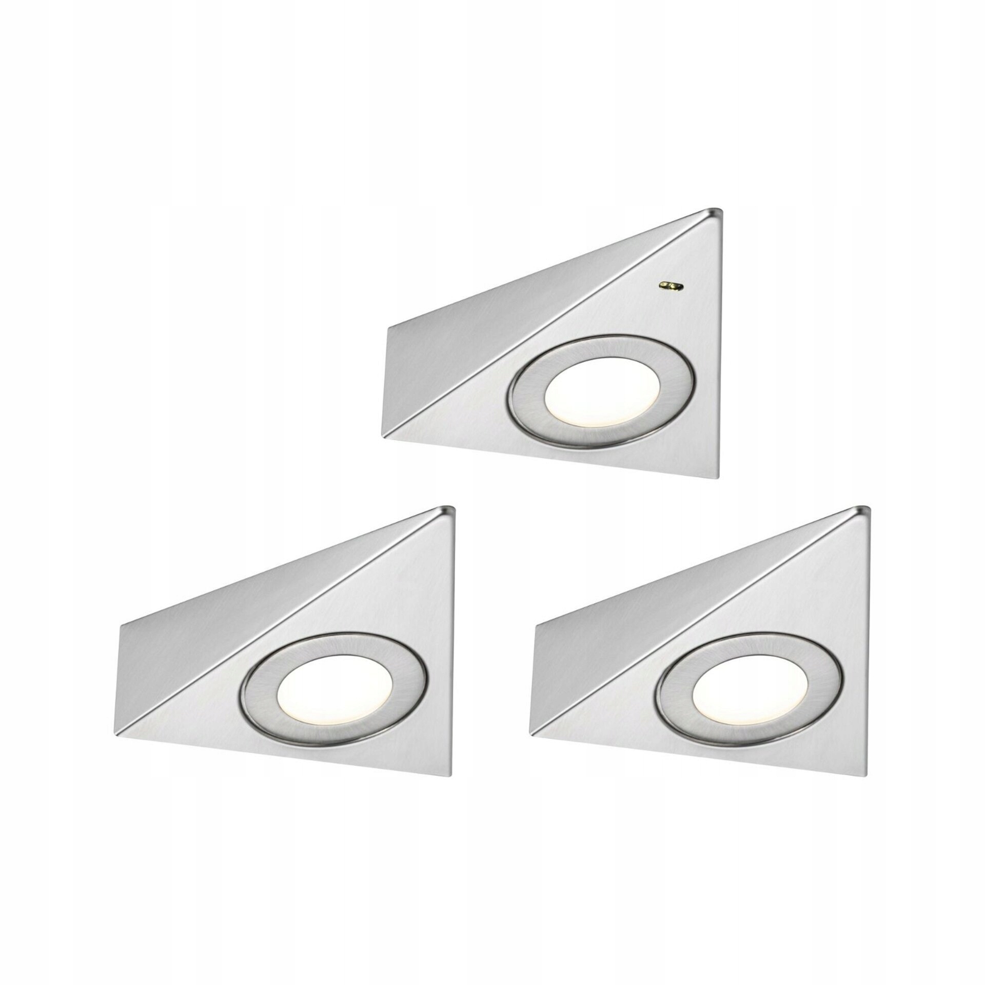 Paulmann Trias Led podskrinkové svietidlá 3x2,7W, čidlo, kov, sada 3ks