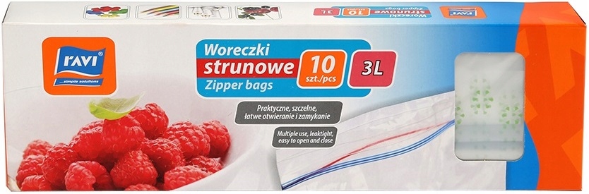 

Woreczki Strunowe Torebki Na Żywność 3L Ravi 10SZT