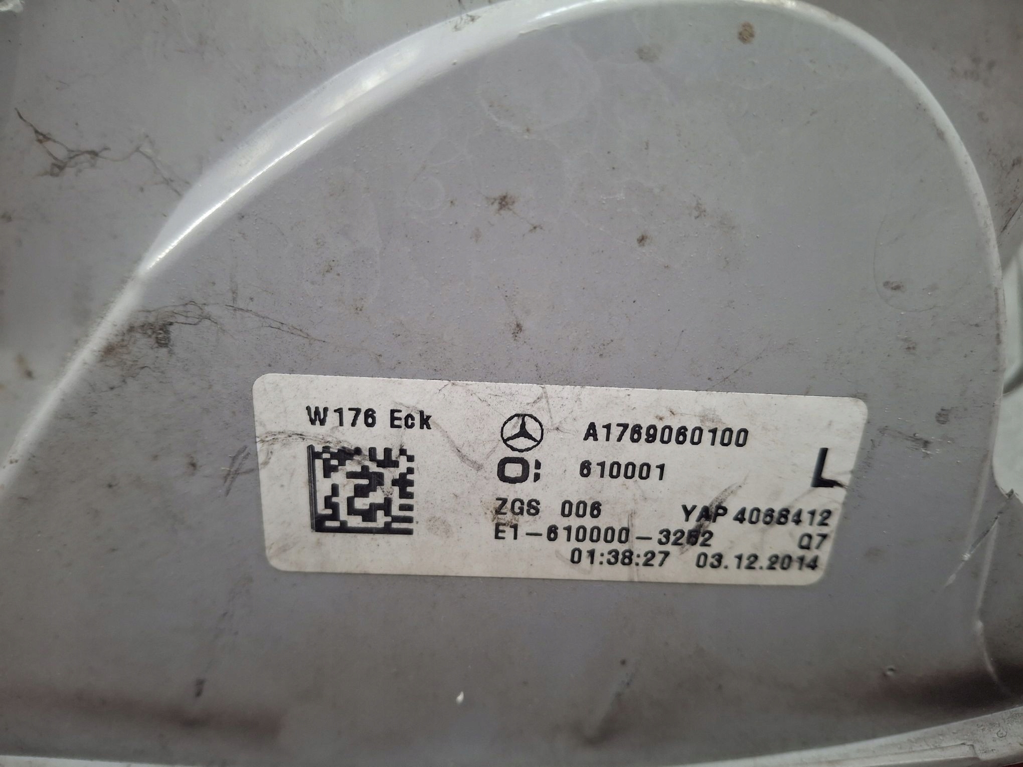 light rear left MERCEDES A-KLASA W176 2012R->