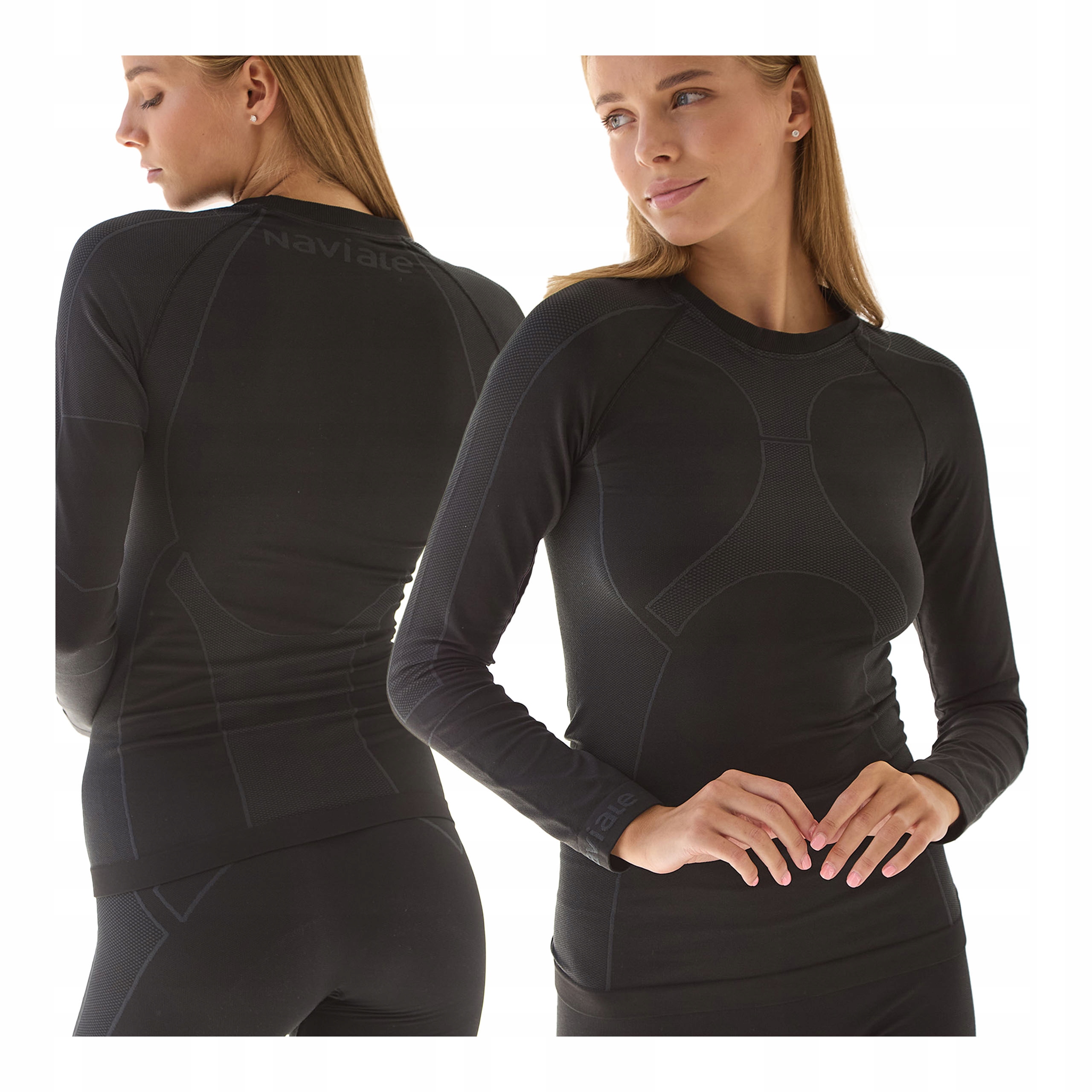 Termoaktivní dámské termoprádlo Naviale černé, velikost M