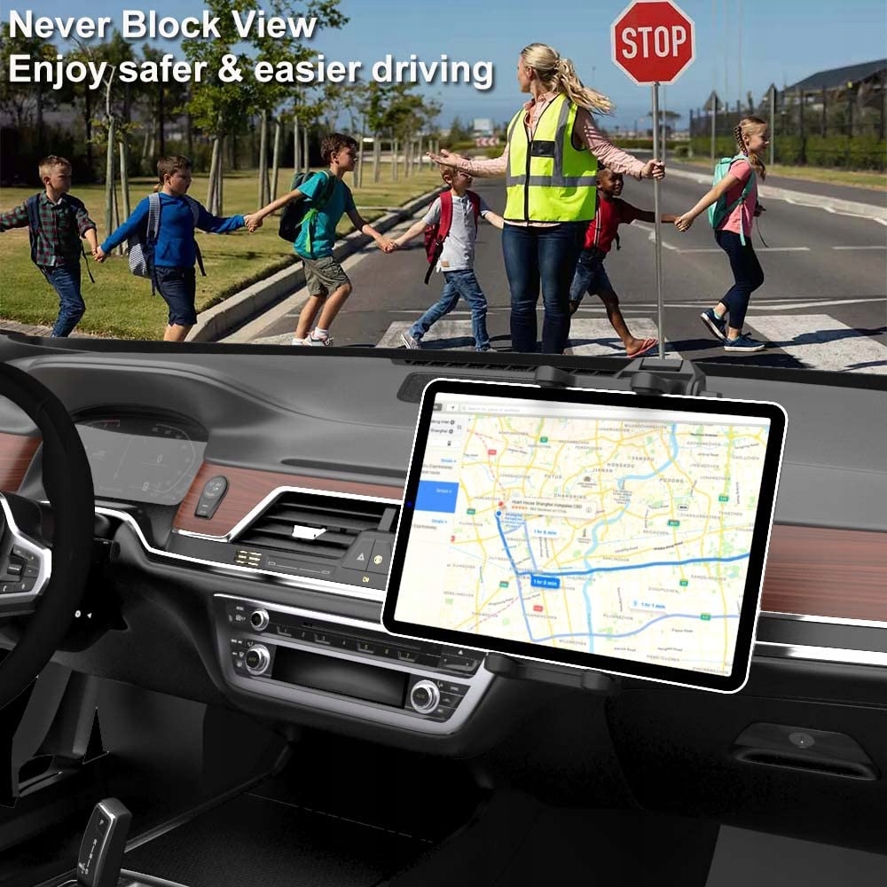 CUXWILL Uchwyt Samochodowy na Tablet i Telefon 4-13 cali iPad Samsung — miniatura 2