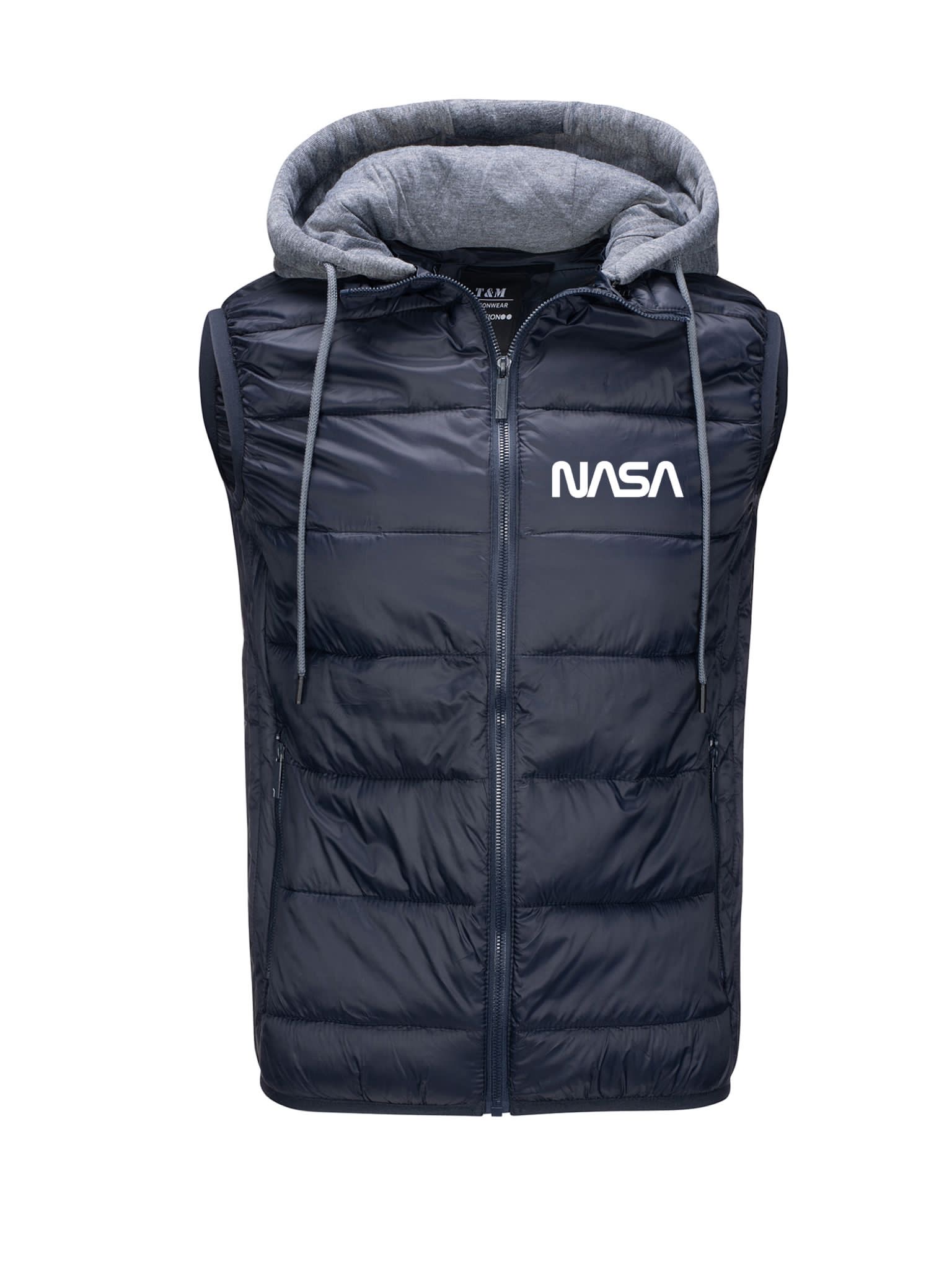 Bunda Bez Rukávů S Prošívaným Zateplením Nasa, Tmavě Modrá XXL