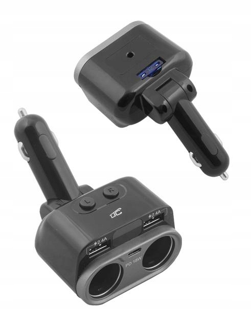 Адаптер, cigarette lighter, стандартный USB B8I