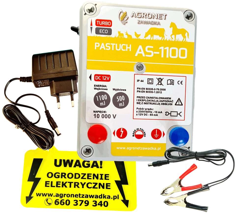 

Pastuch Elektryzator Agronet AS-1100 12V/230